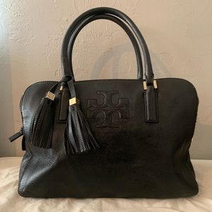 Tory Butch Thea Triple Zip Satchel Black